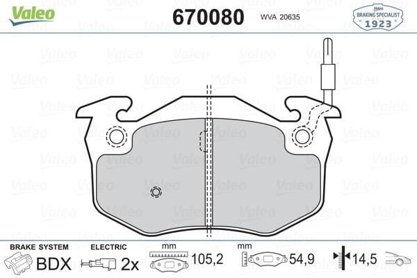 Renault Twingo 1993-2012 Arası 1.2 Valeo Marka Balata