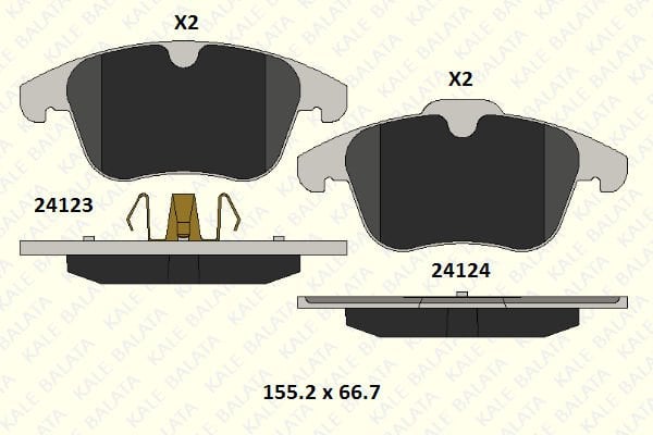 Ford S-Max 2006-2014 Arası 2.0 TDCi Kale Marka Ön Balata