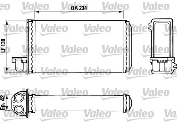 Peugeot 205 1983-2000 Arası 1.4, 1.0, 1.1, 1.4 CJ, 1.4 CT Valeo Marka Kalorifer Radyatörü