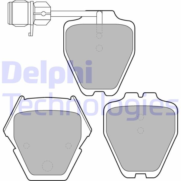 Audi A6 1997-2005 Arası 1.9 TDI, 1.8, 2.5 TDI quattro, 2.5 TDI, 2.8 Delphi Marka Ön Fişli Balata