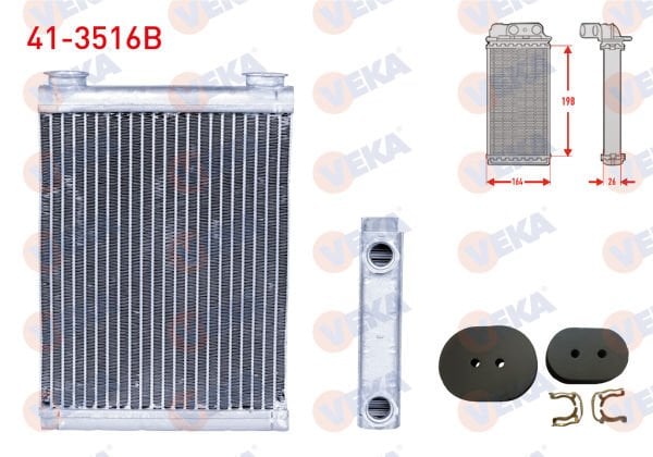 Megane III 1.5 dci Kalorifer Radyatörü Veka 41-3516B