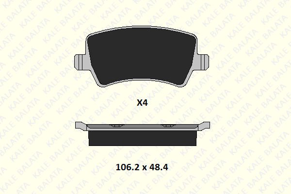 Ford Galaxy 2006-2015 Arası 2.0 TDCi Kale Marka Arka Balata