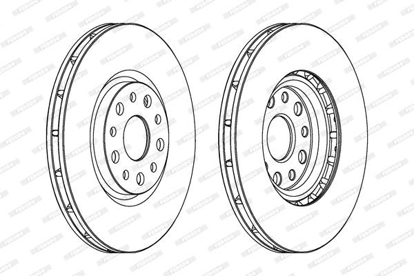 Alfa Romeo 159 2005-2012 Arası 1.9 JTDM 16V Ferodo Marka Ön Fren Diski