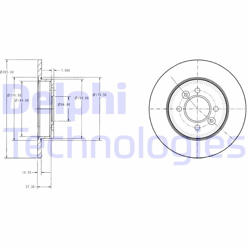 Renault Safrane 1992-1997 Arası 2.1 dT, 2.0 Delphi Marka Arka Fren Diski