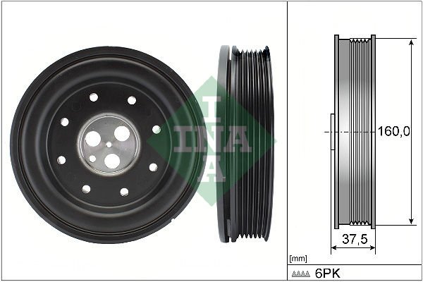 Ford Mondeo 2000-2007 Arası 2.0 16V DI / TDDi / TDCi, 2.0 16V TDDi / TDCi INA Marka Krank Kasnağı