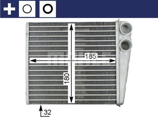 Volkswagen Passat 2005-2015 Arası 1.4 TSI, 1.4 TSI EcoFuel, 2.0 TDI, 1.6 TDI, 2.0 TDI 4motion, 1.8 TSI, 2.0 TSI Mahle Marka Kalorifer Radyatörü