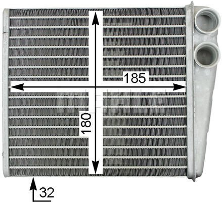 Volkswagen Passat 2005-2015 Arası 1.4 TSI, 1.4 TSI EcoFuel, 2.0 TDI, 1.6 TDI, 2.0 TDI 4motion, 1.8 TSI, 2.0 TSI Mahle Marka Kalorifer Radyatörü