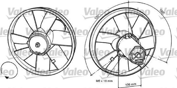 Volkswagen Golf 1989-1998 Arası 1.9 TDI, 1.4, 1.6, 1.8 Valeo Marka Radyatör Fan ve Motoru