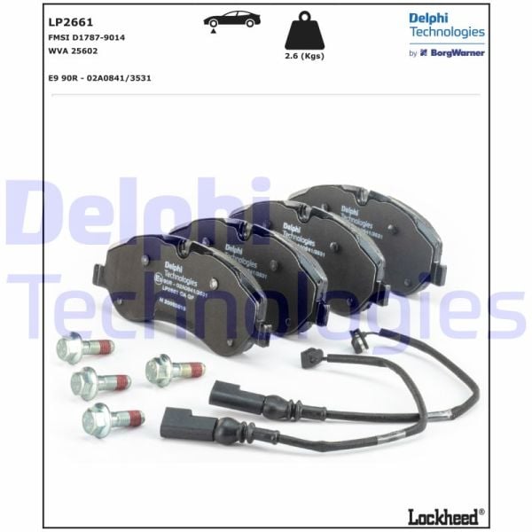 Ford Tourneo Custom 2012-2016 Arası 2.2 TDCi Delphi Marka Ön Fişli Balata