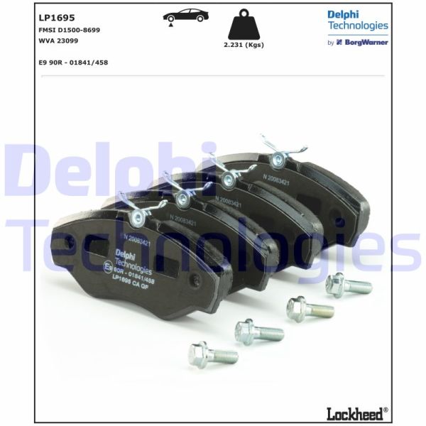 Renault Espace 1996-2002 Arası 3.0 V6 24V Delphi Marka Ön Balata