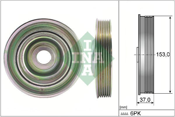 Ford Mondeo 2007-2015 Arası 2.0 TDCi INA Marka Krank Kasnağı
