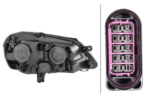 Volkswagen Polo 2001-2014 Arası 1.2 Sol Sinyalli+Elektrikli Motorlu Hella Marka Far
