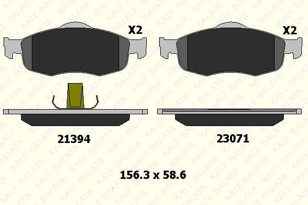 Ford Scorpio 1985-1998 Arası 2.0 i, 2.9 i 4x4, 2.9 i, 2.5 TD, 2.4 i Kale Marka Ön Balata