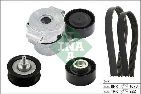 Ford Transit 2006-2014 Arası 2.2 TDCi INA Marka Vantilatör Kayış Seti