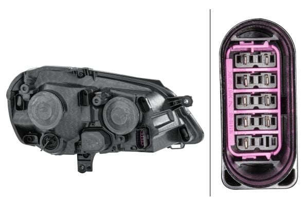 Volkswagen Polo 2001-2014 Arası 1.2 12V Sol Sinyalli+Elektrikli Motorlu Hella Marka Far