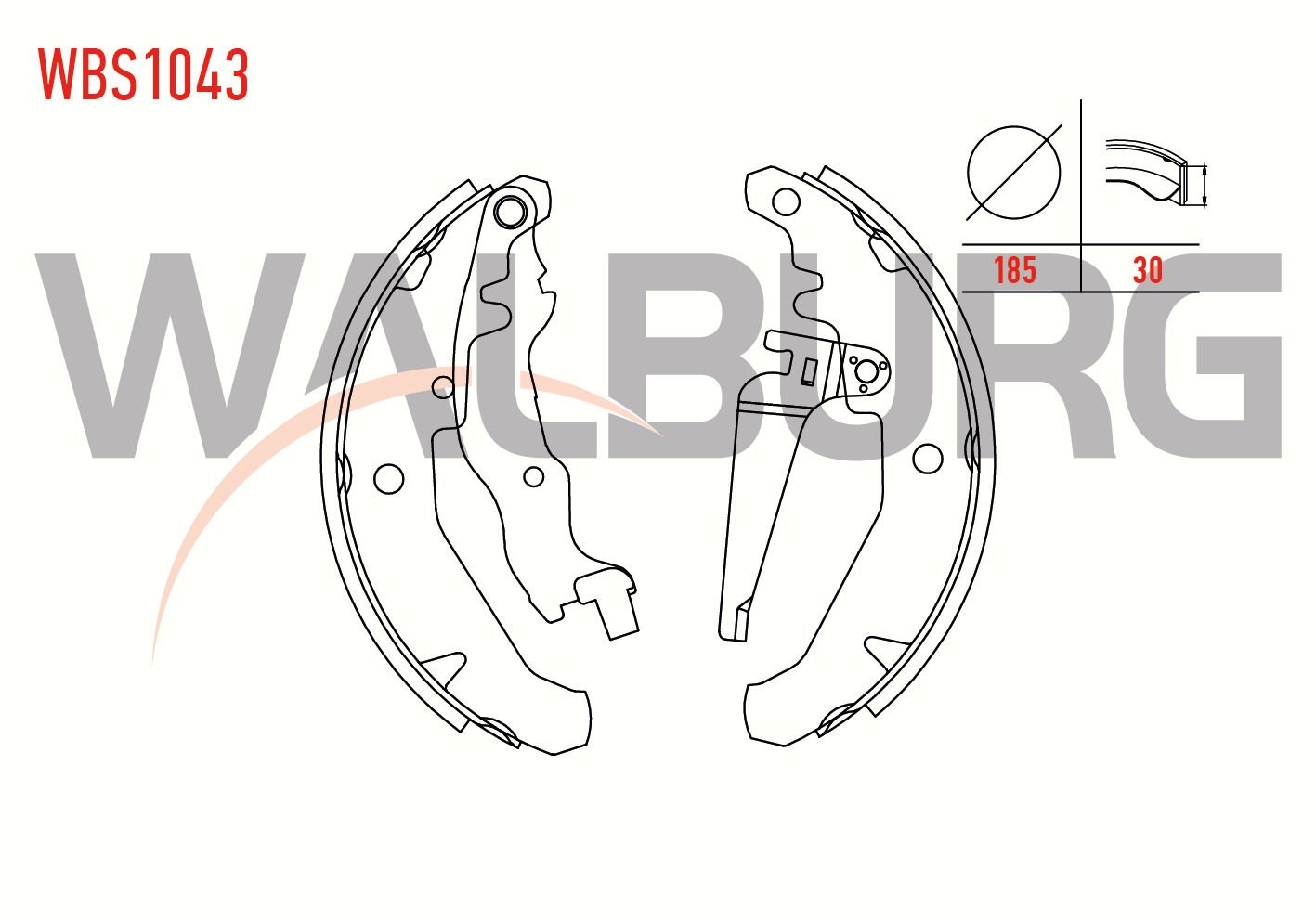 Palio 1.2 8V Arka Kampana Balata Walburg WBS1043
