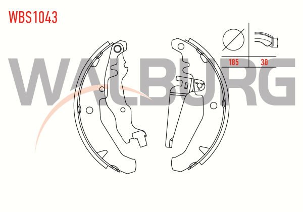 Palio 1.2 8V Arka Kampana Balata Walburg WBS1043