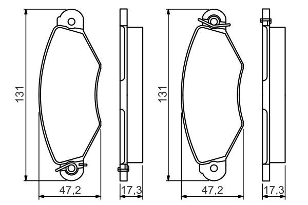 Citroen Xsara 1997-2005 Arası 1.5 D Bosch Marka Ön Balata