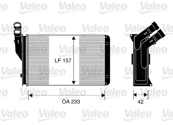 Citroen Xantia 1993-2003 Arası 1.6 i, 1.8 i Valeo Marka Kalorifer Radyatörü