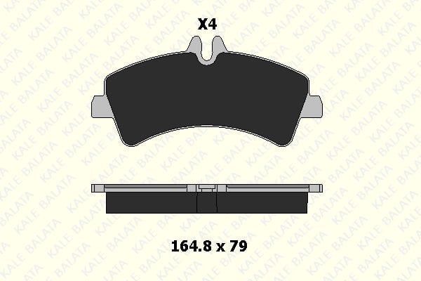 Volkswagen Crafter 2006-2016 Arası 2.0 TDI Kale Marka Arka Balata