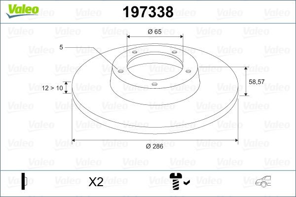 Audi Tt 2006-2015 Arası 2.0 TFSI, 2.5 RS quattro, 3.2 V6 quattro, 2.0 TFSI quattro Valeo Marka Fren Diski