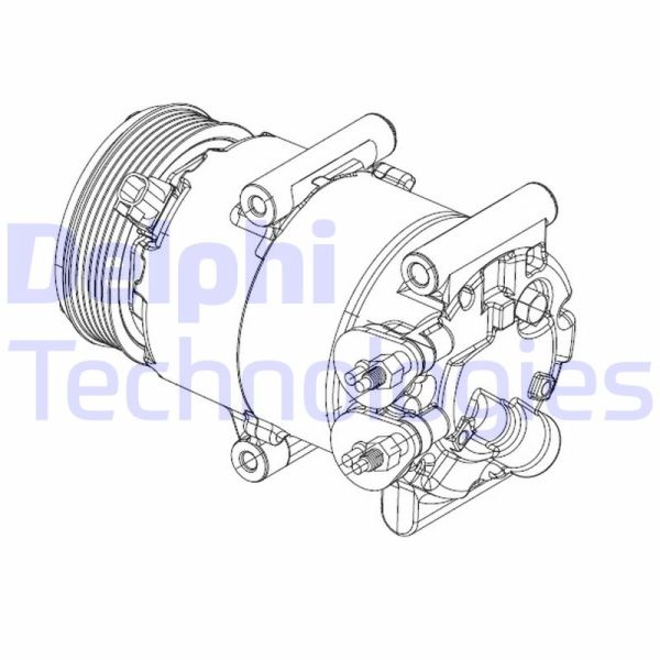 Ford Fiesta 2008-2012 Arası 1.4 TDCi Delphi Marka Klima Kompresörü