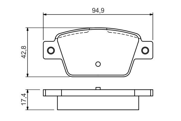 Fiat Bravo 2006-2010 Arası 1.6 D Multijet Bosch Marka Arka Balata