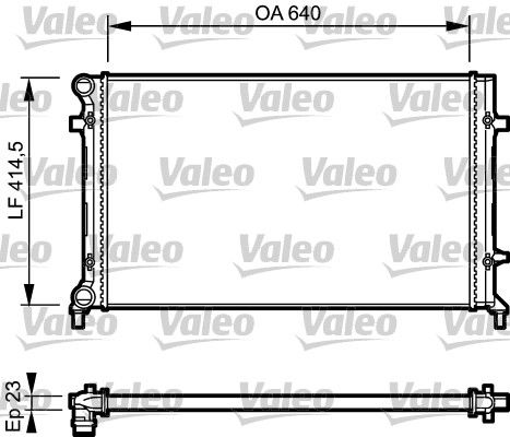 Skoda Octavia 2004-2013 Arası 1.6 LPG, 1.4 Valeo Marka Su Radyatörü