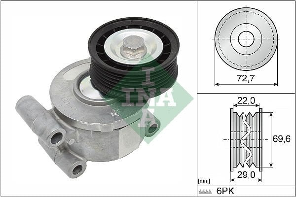 Ford C-Max 2003-2010 Arası 2.0, 1.8 INA Marka Vantilatör Kayış Gergi Rulmanı