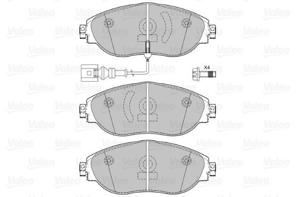 Volkswagen Passat 2010-2015 Arası 3.6 FSI 4motion Valeo Marka Ön Balata
