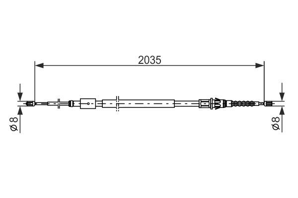 Peugeot 307 2000-2012 Arası 2.0 16V Bosch Marka El Fren Teli