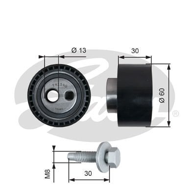 Fiat Ulysse 1994-2002 Arası 2.0 JTD 16V Gates Marka Vantilatör Kayış Gergi Rulmanı
