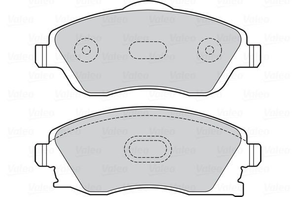 Opel Corsa 2000-2012 Arası 1.8, 1.7 DI 16V, 1.2 16V, 1.7 DTI, 1.7 DTI 16V Valeo Marka Ön Balata