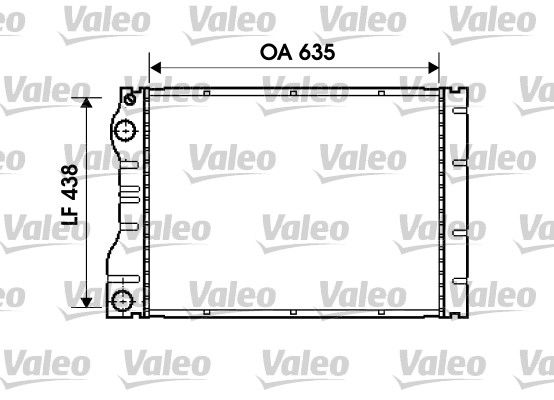 Renault Espace 1996-2002 Arası 2.2 dCi Valeo Marka Su Radyatörü