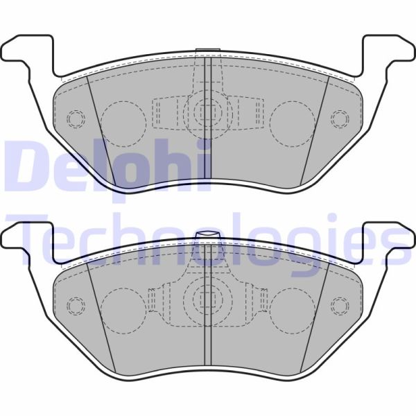 Ford Maverick 2001-2005 Arası 2.3 16V, 2.0 16V FWD, 3.0 V6 24V, 3.0 V6 24V FWD, 2.0 16V Delphi Marka Arka Balata