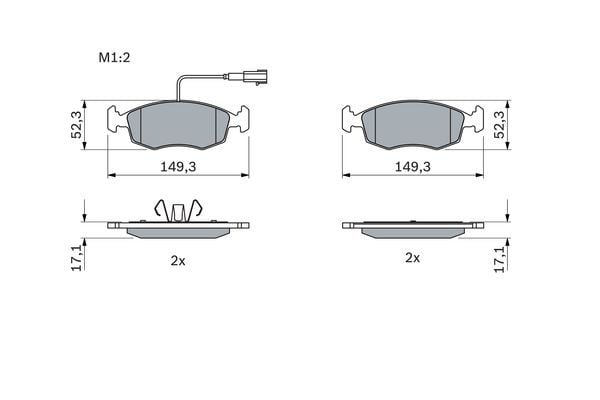 Fiat 500 2007-2011 Arası 0.9, 1.2 LPG, 1.2 Bosch Marka Ön Balata