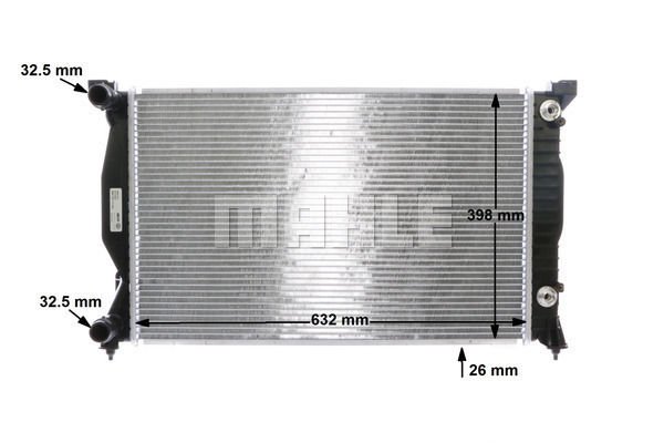 Audi A4 2000-2008 Arası 2.0 FSI, 1.8 T, 2.0, 1.8 T quattro, 1.9 TDI, 1.6 Behr Marka Su Radyatörü