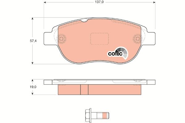 Citroen C3 2002-2006 Arası 1.6 16V TRW Marka Ön Balata
