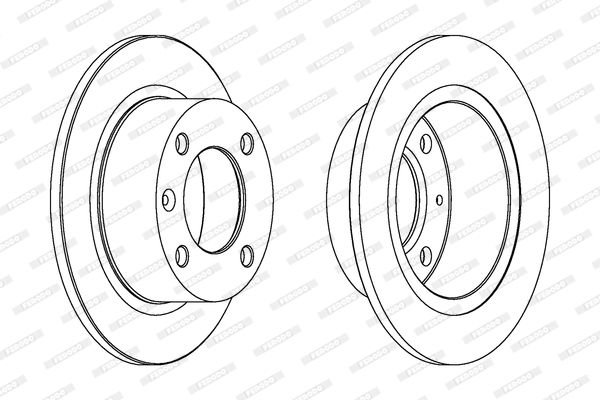 Citroen Xantia 1993-2003 Arası 2.0 Turbo, 1.6 i, 1.8 i 16V, 1.9 Turbo D, 1.9 D, 2.0 i, 2.0 i 16V, 1.8 i Ferodo Marka Arka Fren Diski
