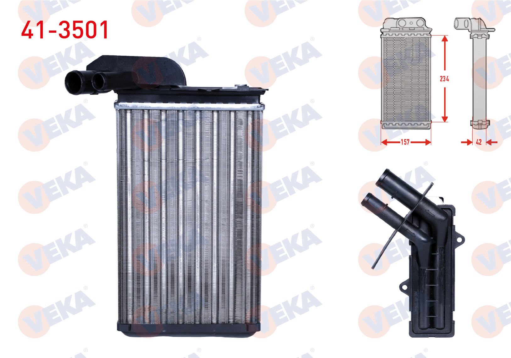Kalorifer Radyatörü Scenic  1.6 8v Veka Marka 41-3501