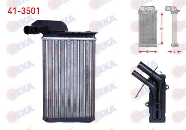 Kalorifer Radyatörü Scenic  1.6 8v Veka Marka 41-3501