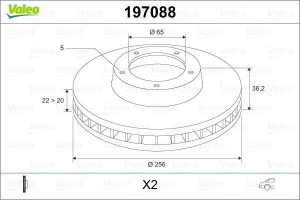 Volkswagen Golf 1997-2008 Arası 2.8 V6 4motion Valeo Marka Ön Fren Diski