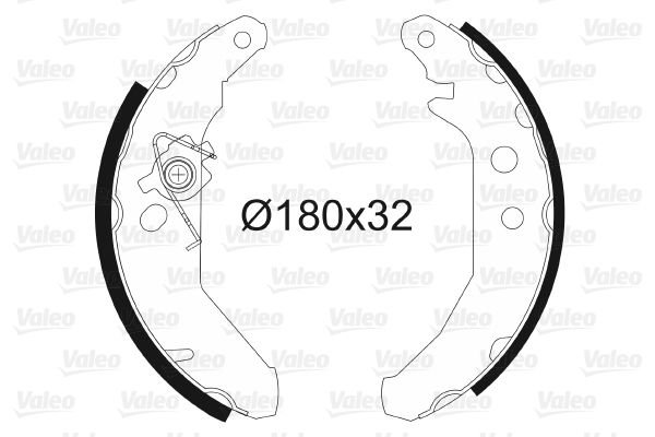 Ford Fiesta 1983-1997 Arası 1.6 i 16V Valeo Marka Pabuçlu Balata