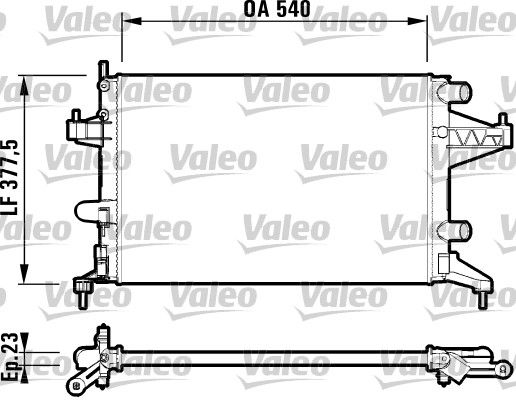 Opel Tigra 2004-2010 Arası 1.4, 1.8 Valeo Marka Su Radyatörü