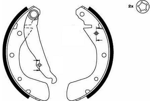 Opel Astra 1991-1998 Arası 1.6 i, 1.4 i, 1.7 D, 1.4 Si TRW Marka Pabuçlu Balata