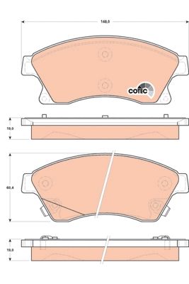 Opel Astra 2009-2015 Arası 1.4 Turbo, 1.4, 1.3 CDTI, 1.6 TRW Marka Ön Balata