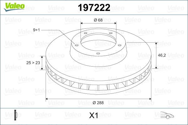 Audi 100 1990-1994 Arası 2.6 Valeo Marka Ön Fren Diski