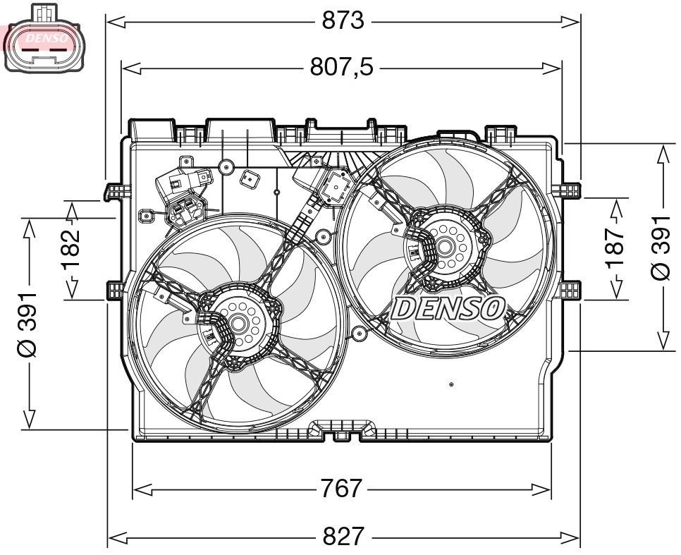 Ducato III 2.3 mjt Fan Motoru Denso DEN-DER09311