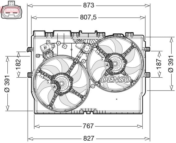 Ducato III 2.3 mjt Fan Motoru Denso DEN-DER09311