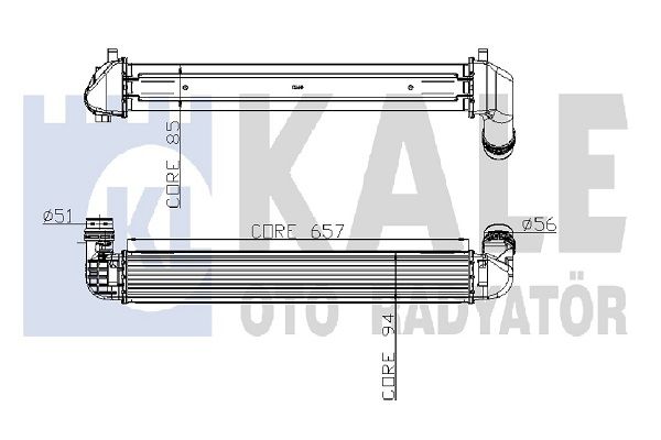 Fluence 1.5 Dci İntercooler Radyatör Kale KLR-050CAC050